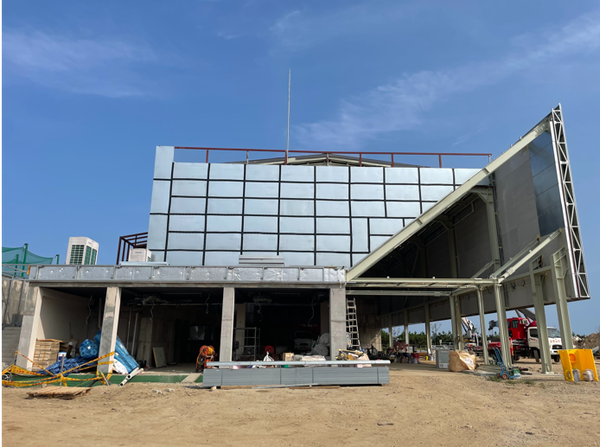 ▲사진 = 북도면 주민체육센터 공사중