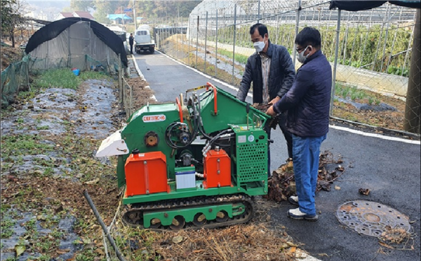 ▲사진 = 부산물 파쇄 소각기