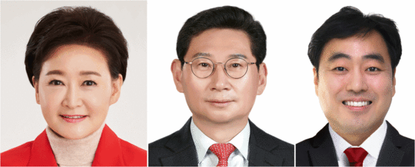 ▲(좌로부터) 권은희, 이상일, 이원섭