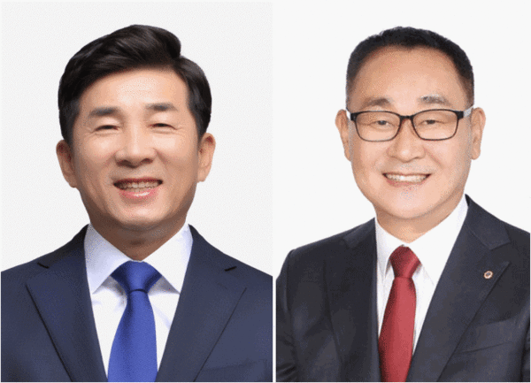 ▲ 제2선거구 민주당 엄교섭 후보와 국민의힘 김영민 후보