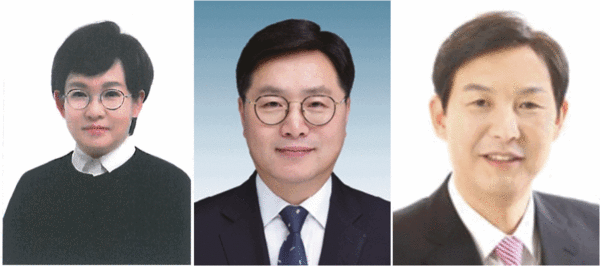 ▲ 제7선거구 국민의힘 김선희 후보, 제8선거구 민주당 유영호 후보와 국민의힘 강웅철 후보 