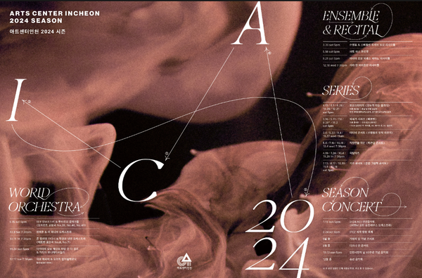                                                              ▲아트센터인천 2024년 시즌 포스터,                                         