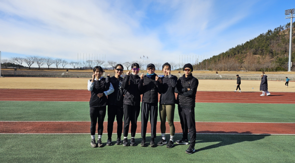                                                                          ▲육상 동계전지훈련 사진,