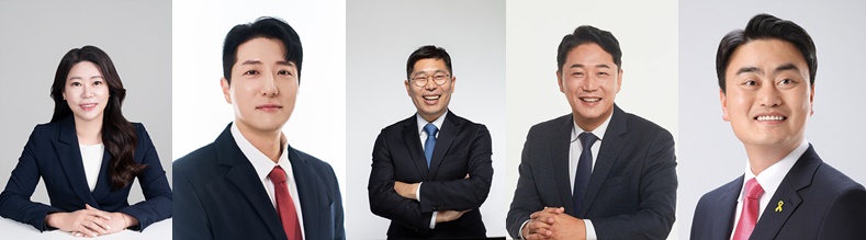          국힘 김수인                      국힘 한정민                    민주당 나원주             민주당 진범석                    진보당 홍성규  