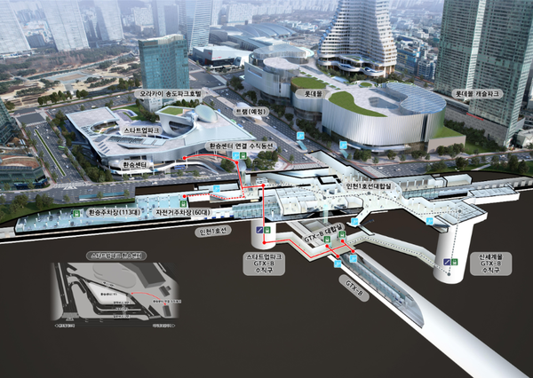                                                        ▲조감도(스타트업파크 환승센터),
