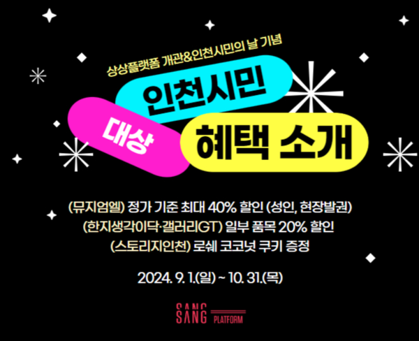            ▲ [상상플랫폼] 인천시민대상 프로모션 홍보 포스터, 