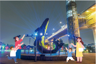 ▲ 야간명소 계양 아라온에서 빛의 거리 구경하기 