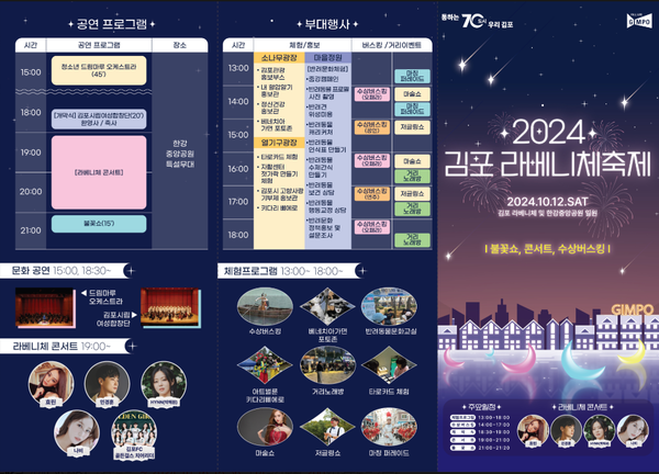 ▲‘2024 김포 라베니체 축제’ 안내 포스터,