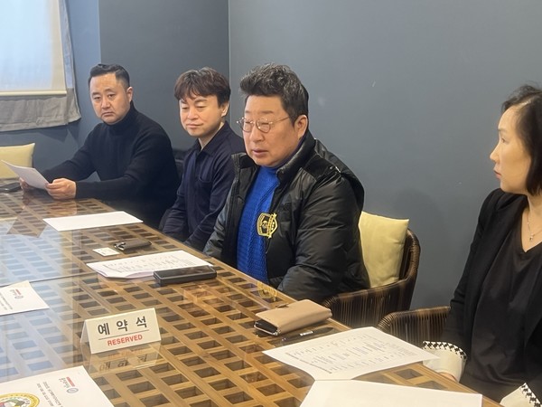 ▲임동진 회장이 인사말을 하고 있다