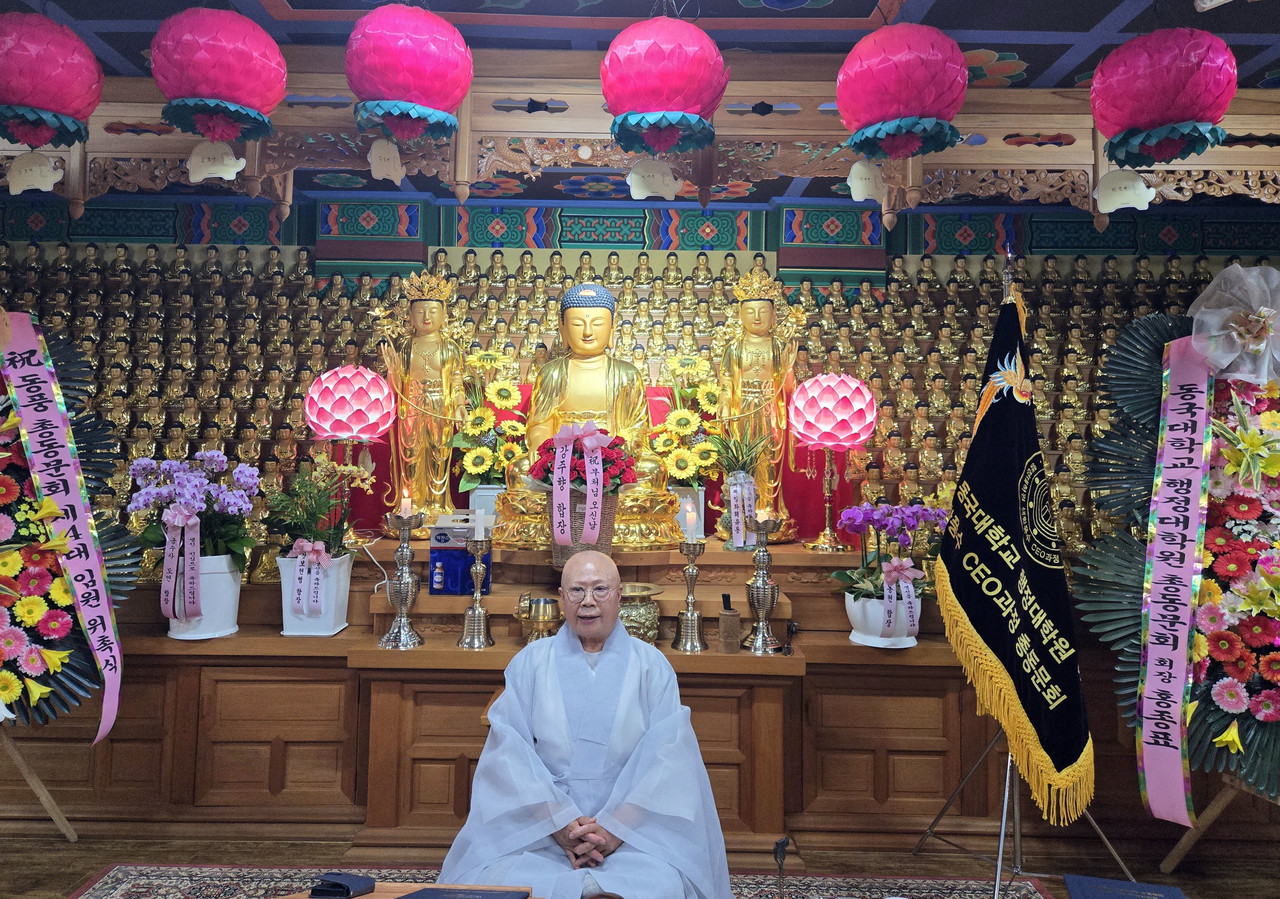                                            ▲안성시 일죽면 화봉리 연등사 주지 도심 스님