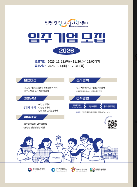               ▲ 입주기업 모집 포스터,